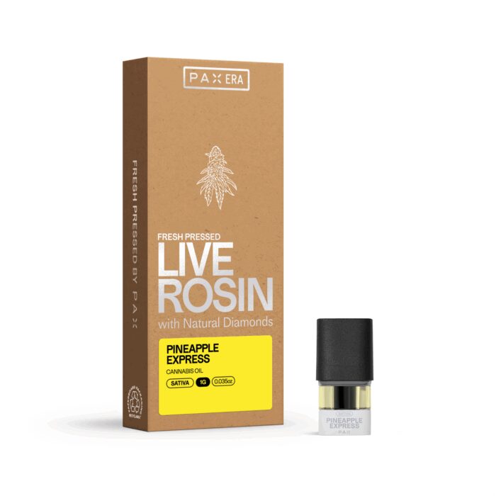 product_edfb2946-3e39-4692-8d0d-41cc6224d443 Pax Live Rosin Pod Sativa Pineapple Express 1g - Image 1