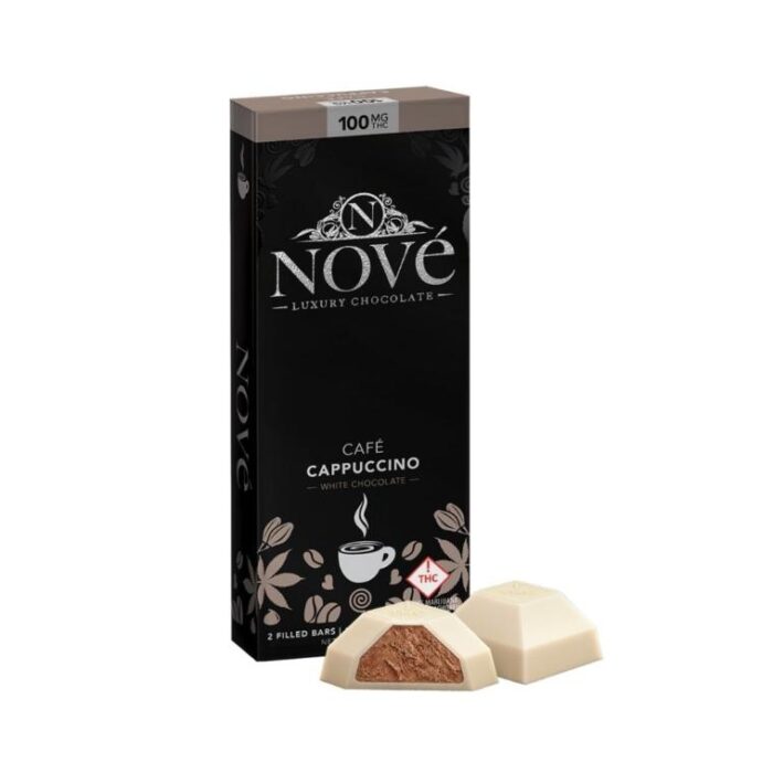 product_2aef4c7f-95db-47af-bb2a-93c7573b466d Nove Milk Chocolate Bar Cafe Cappuccino 100mg - Image 1