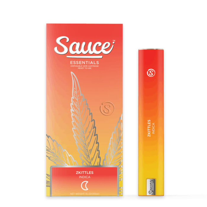 product_70a103f1-b146-4b3f-b4c2-29b55b81f2b5 Sauce Live Resin Disposable Indica Zkittles 1g - Image 1