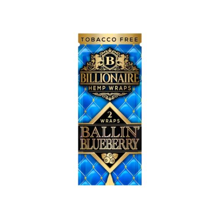 Billionaire Hemp Wraps Ballin Blueberry 2pk