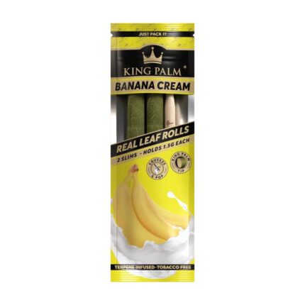 King Palm Slim Banana Cream 2pk