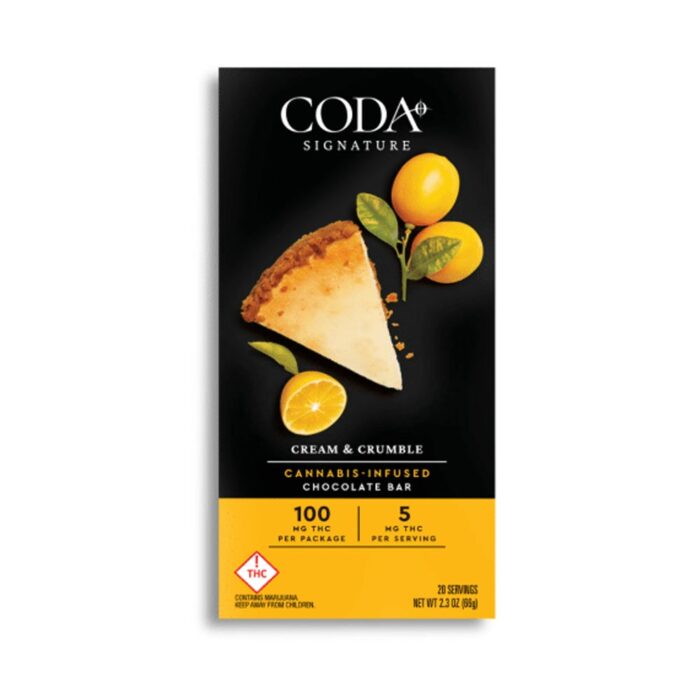 Coda Chocolate Bar Cream & Crumble 100mg - Image 1