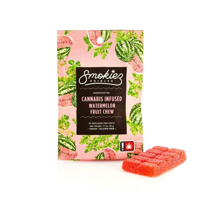 Smokiez Chews Hybrid Watermelon 100mg - Image 1