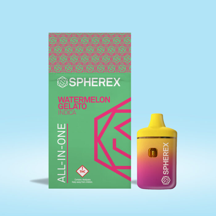 product_2b6198ed-68e6-4236-98f0-1c054417ca48 Spherex AIO Indica Watermelon Gelato 1g - Image 1