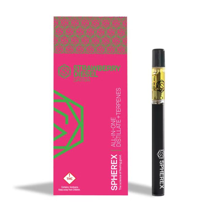 Spherex AIO Sativa Strawberry Diesel 1g - Image 1