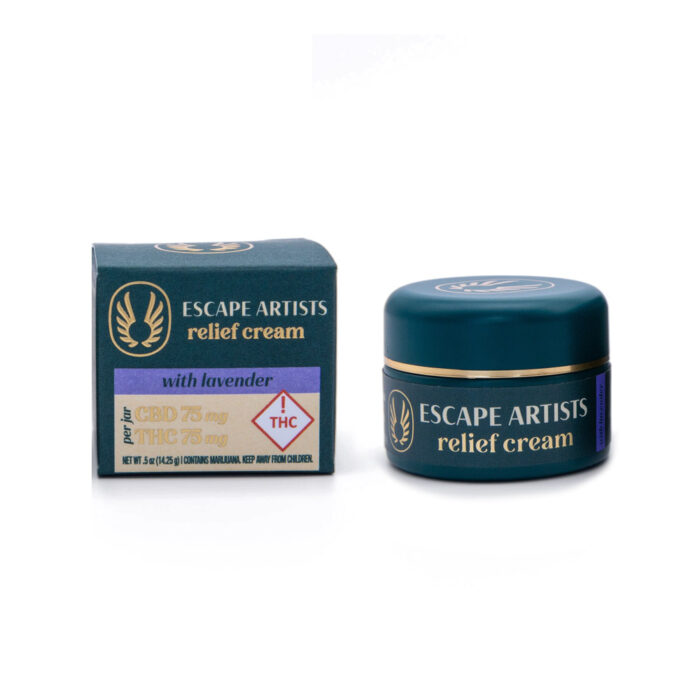product_afa7c18b-d3fe-40b3-a40e-4478a65eeb2f Escape Artist Relief Cream 2:1:2 Unscented CBD:CBG:THC 400mg - Image 1