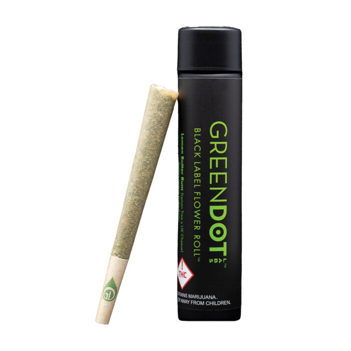 Green Dot Labs Black Label Pre-Roll Krunk Berries 1g - Image 1