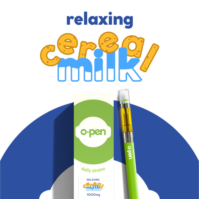 O.Pen Daily Strains Cart Relaxing Hybrid Cereal Milk 1g - Image 1