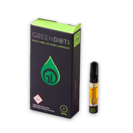 Green Dot Labs Black Label Live Resin Cart Safety Meeting 1g