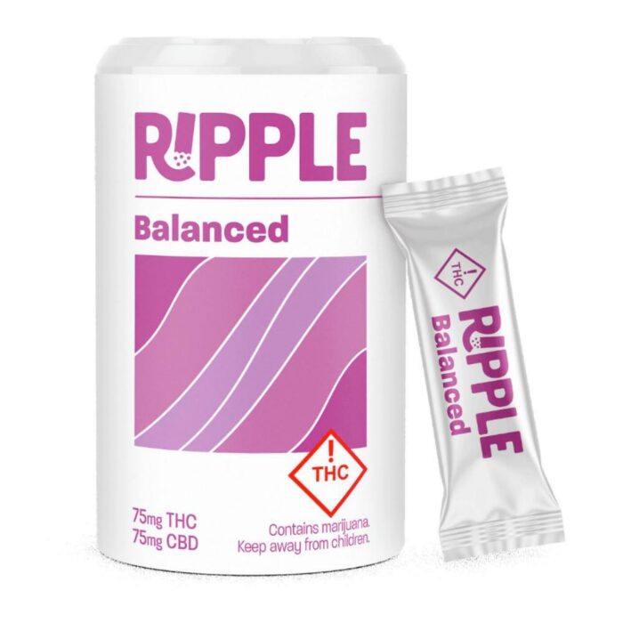 Ripple Quick Dissolves 1:1 Balanced CBD:THC 75mg - Image 1