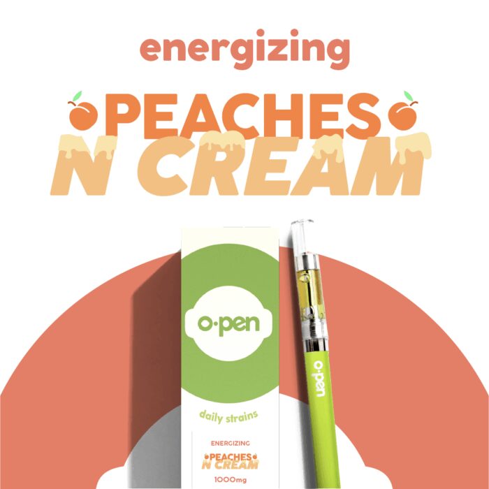 product_ab6f60a1-fa54-400d-847b-7790f6519c94 O.Pen Daily Strains Cart Energizing Sativa Peaches N Cream 1g - Image 1