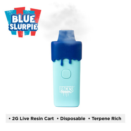 Packwoods Packs Live Resin AIO Hybrid Blue Slurpie 2g