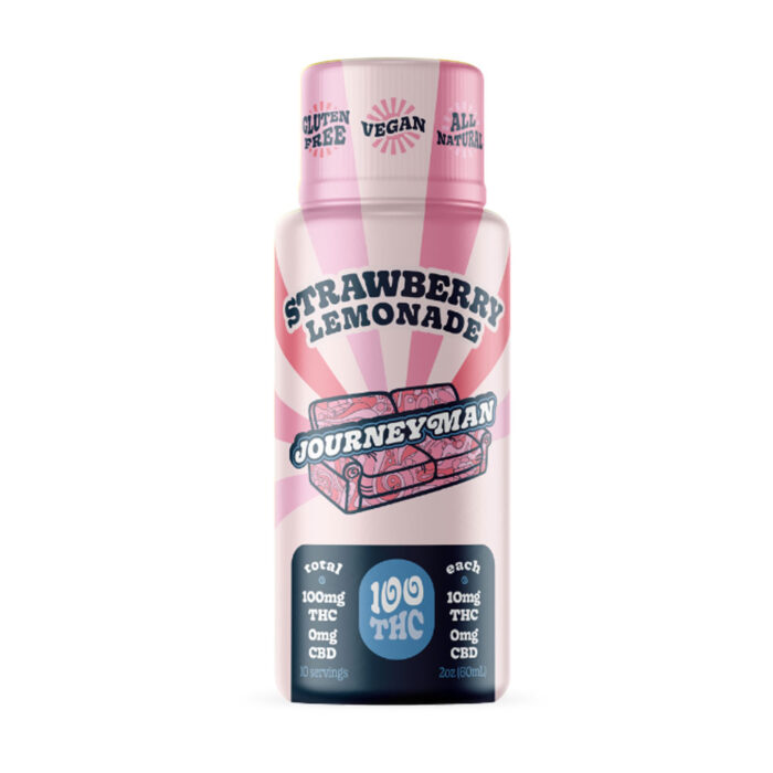 Journeyman Hash Rosin Drink Strawberry Lemonade 100mg - Image 1
