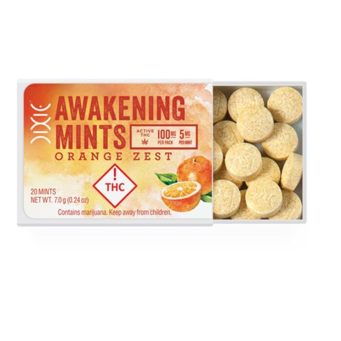 Dixie - Mints - Awakening Orange Zest - Sativa - 100mg - Image 1