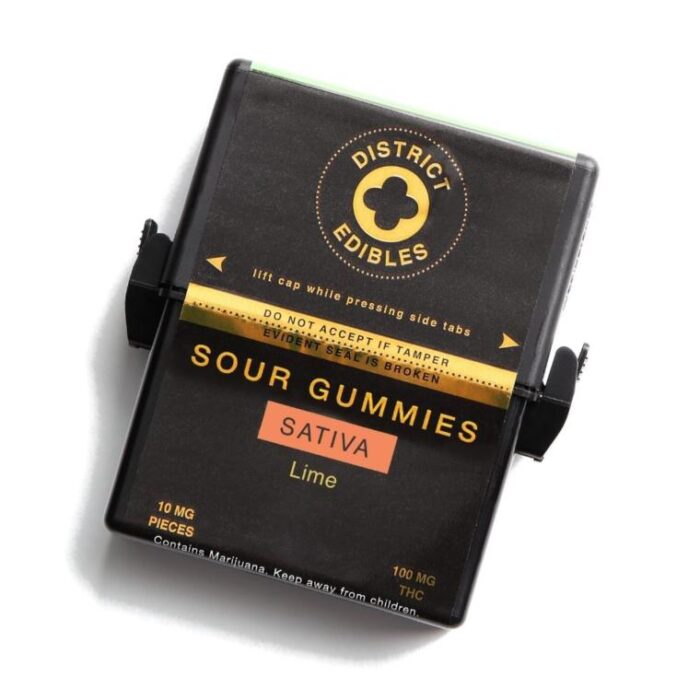 District - Sour Lime - Sativa - 100mg - Image 1