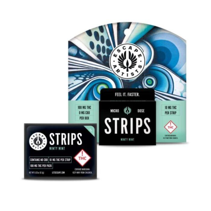 Escape Artists - Speed Strips - Mint - Sativa - 100mg - Image 1