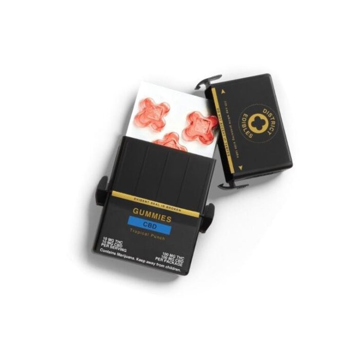 District - Gummies - CBD Tropical Punch 100mg - Image 1
